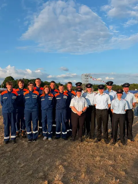 Die Jugendfeuerwehren aus Hollenstedt waren mit 55 Jungendlichen und 22 Betreuern beim großen Zeltlager | Foto: Lilli Burchardt