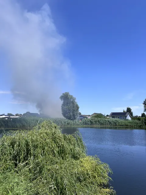 Die Rauchentwicklung konnte über die Elbe hinaus gesehen werden | Foto: Privat