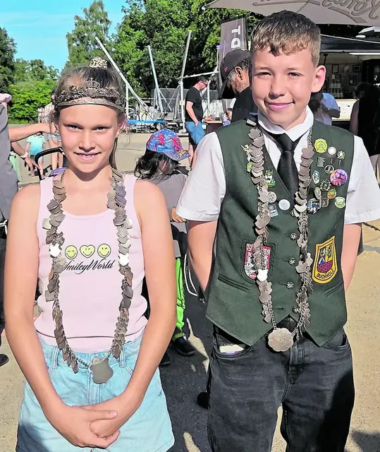 Emma Schlichting und Kjell Kiehne sind die neuen ­Kinderkönige im Jubiläumsjahr | Foto: Welle