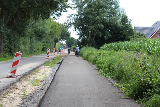 Der Radweg wird schon genutzt | Foto: sb