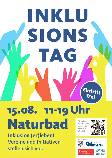 So wird für den Inklusionstag am Naturbad Winsen geworben | Foto: Zirk