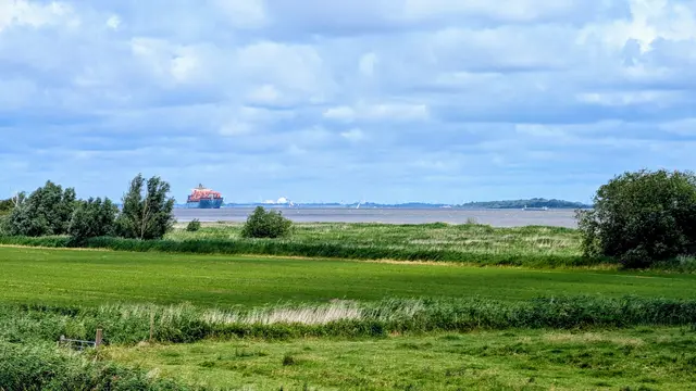 Allmählich nähern wir uns der Elbe. Der Deich rückt immer näher an den Fluss | Foto: jd