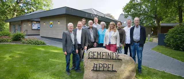 Die Kandidaten für die Kommunalwahl für das Bündnis für Appel (BfA) | Foto: Mathis Reinke