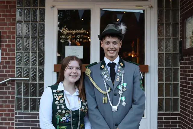 Jugendbeste Merle Dammann und Jugendbester Ben Hülsen | Foto: Schützenverein