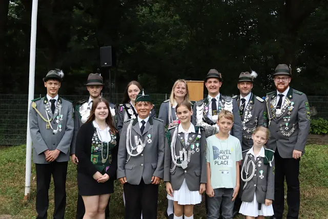 Der neue Hofstaat des Schützenvereins Sauensiek | Foto: Schützenverein