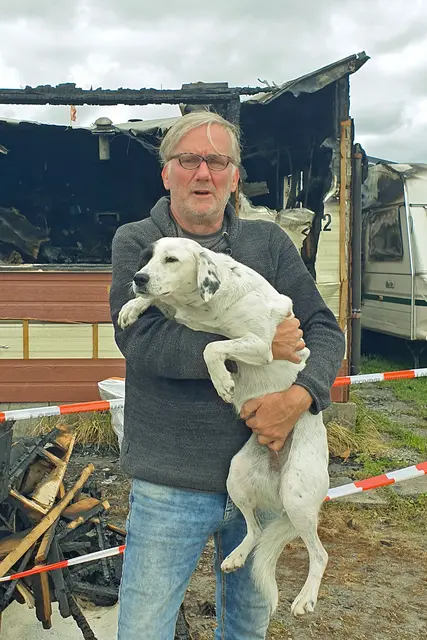 Für Frank Mierwald Glück im schweren Unglück: Hündin Lola konnte durch die aufmerksamen Nachbarn schnell gerettet werden. | Foto: Frank Mierwald