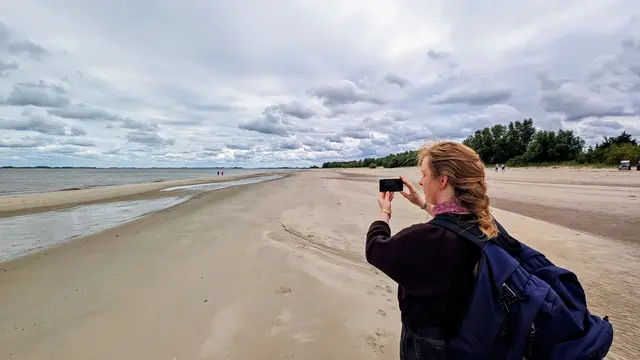 Weite, Wind und wenig Menschen am Krautsander Südstrand | Foto: jd