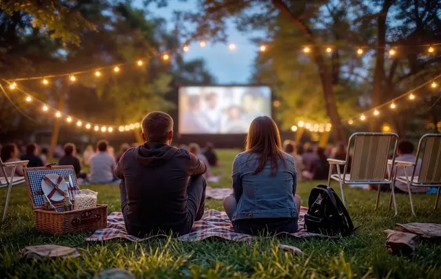 Open-Air-Kino bei der 'Kiekeberger Museumsnacht' am 8.8. - KI-generiertes Symbolbild | Foto: KI-generiertes Symbolbild