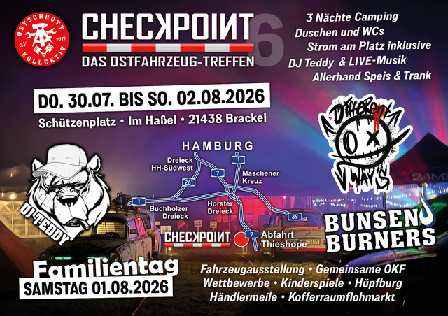 Info-Flyer Checkpoint 2026
 | Foto: Ostschrott Kollektiv e.V.