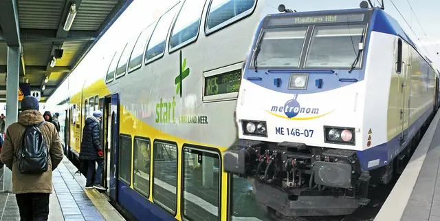 Auf der Bahnstrecke zwischen Hamburg - Stade - Cuxhaven fahren ab Ende 2027 wieder die Züge des Metronom | Foto: jab/os