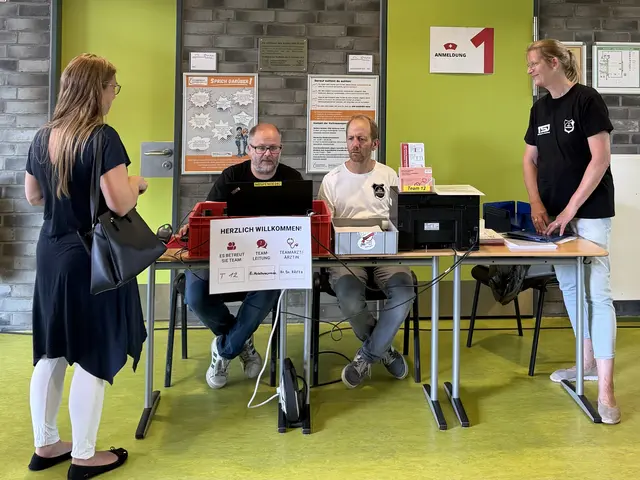 Der Vorstand des SV Holm-Seppensen bei der Anmeldung | Foto: SV Holm-Seppensen
