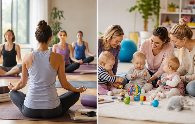 Entspannung für die Großen, Spiel und Bewegung für die Kleinen: Der TSV Eintracht Hittfeld startet mit neuen Yoga-Angeboten und Krabbelgruppen  (Symbolbild) | Foto: KI-gerneriert