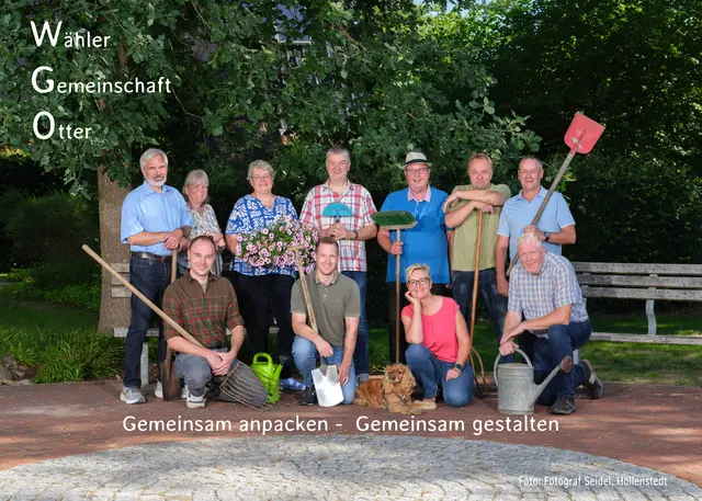 Die Kandidatinnen und Kandidaten der Wählergemeinschaft Otter | Foto: Uli Seidel
