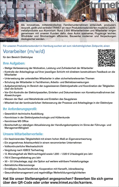 Foto: TRIMET Aluminium SE