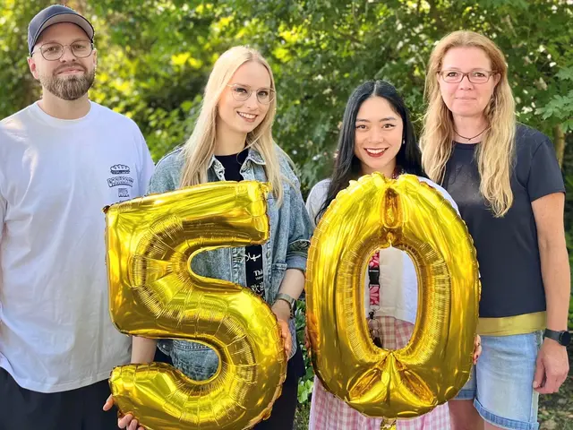 Das Team des JUZ freut sich auf das Jubiliäum. Simon Hoeke8 (v. li.), Sonja Wiedemann, Phuong Anh Friedrichs, Simone Fehling | Foto: Stadt Buchholz