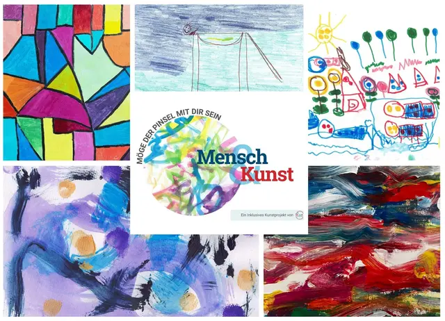 Unter dem Titel „Möge der Pinsel mit dir sein“ präsentieren die Künstlerinnen und Künstler des inklusiven Projekts Mensch &amp; Kunst ab 14. August ihre vielfältigen Werke im Rathaus Neu Wulmstorf | Foto: LeA Neu Wulmstorf gGmbH 
