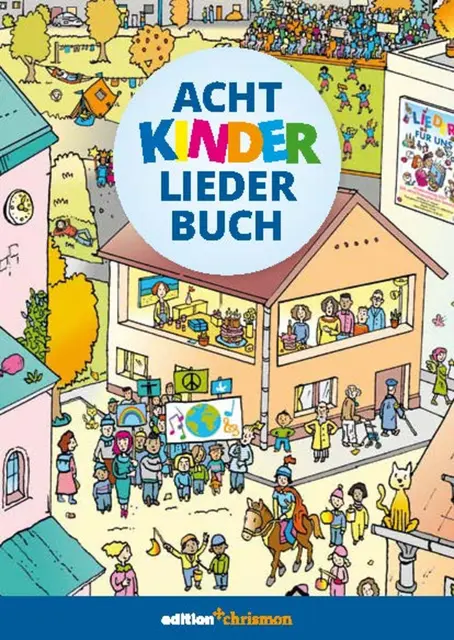 Das Achtkinderliederbuch gibt es als Geschenk von Landesbischof Ralf Meister.  | Foto: Titelbild Achtkinderbuch Edition Chrismon Illustration Rüdiger Pfeffer