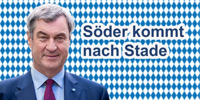 Der bayerische Ministerpräsident Markus Söder tritt am 27. August im Stadeum auf | Foto: CSU/Adobe Stock-Creativus Illustria
