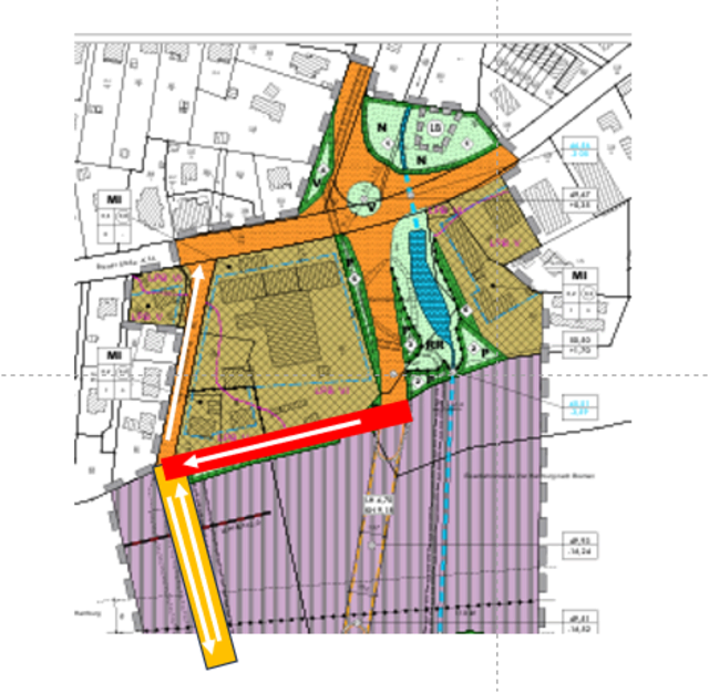 Der Plan von Michael Riedel zur Verkehrsentlastung im Bereich Mühlentunnel/Bremer Straße | Foto: Riedel