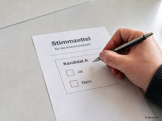 Bei nur einem Kandidaten heißt es lediglich "Ja" oder "Nein" | Foto: KI-generiert