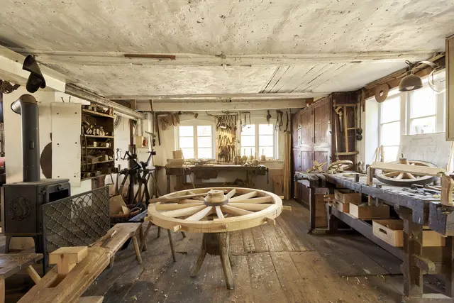 Ein Tag für drei Kulturdenkmale: „Von Wagenrädern, Wasserkraft und Landwirtschaft“ am 23.8. - die Museumsstellmacherei in Langerehm entdecken  | Foto: FLMK