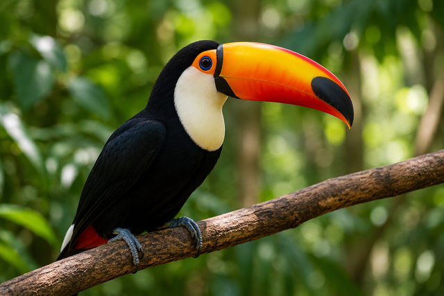 im Vogelpark Walsrode haben Besucher die Möglichkeit exotische Vogelarten kennen zu lernen | Foto: KI-generiert