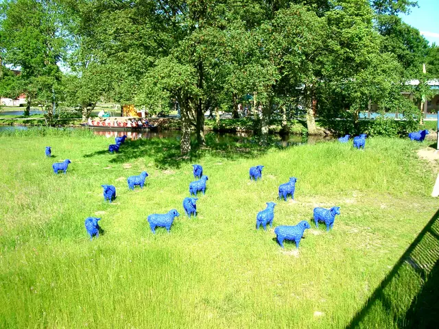 Blaue Schafe an der Luhe | Foto: Museum im Marstall