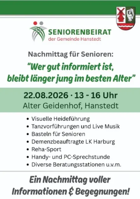 Infoflyer | Foto: Seniorenbeirat Hanstedt