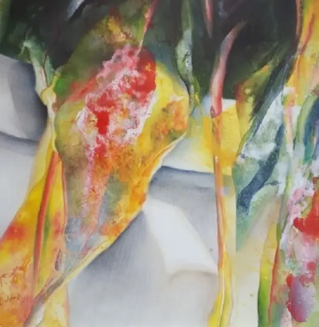 Zwei Etagen, zwei Künstlerinnen, zwei Positionen: Im Rathaus Rosengarten zeigen Ellen Schlichting und Annette Mewes-Thoms ihre unterschiedlichen künstlerischen Arbeiten. Bei der Midisage am 28. August geben sie im Artist Talk Einblicke in ihr Schaffen | Foto: Rathhaus Rosengarten