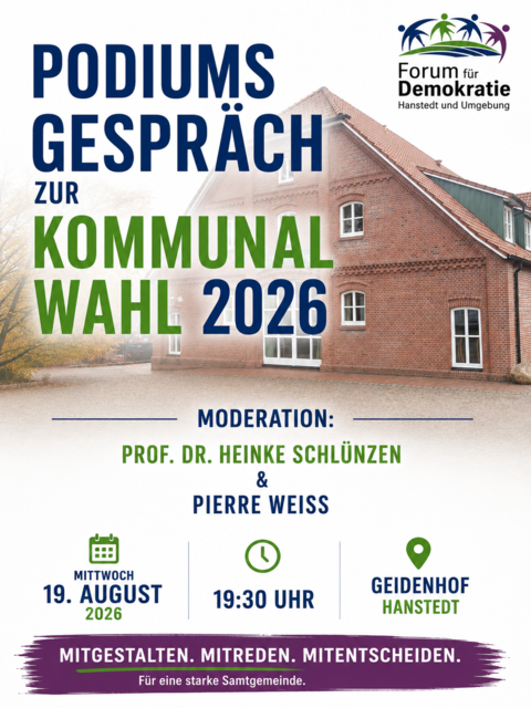 Podiumsgespräch Hanstedt  | Foto: “Forum für Demokratie in Hanstedt und Umgebung"
