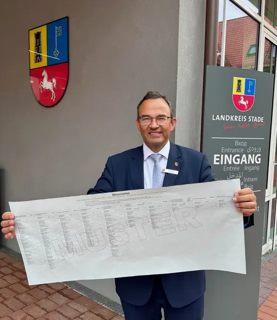 Kreiswahlleiter Thorsten Heinze setzt bei der Kommunalwahl auf eine hohe Beteiligung der Bürgerinnen und Bürger

 | Foto: Landkreis Stade