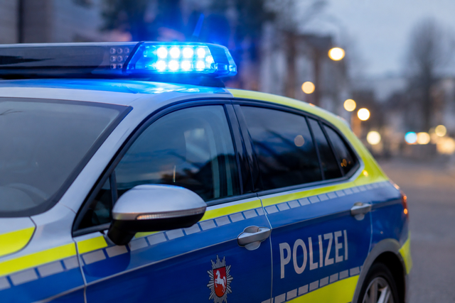Polizei stoppt riskante Fahrt in der Grünendeicher Straße | Foto: KI generiert