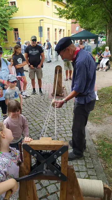 Seilerei auf dem Schlossfest | Foto: Museum im Marstall
