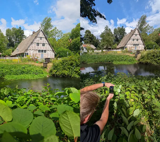 Das Altländer Bauernhaus im Freilichtmuseum auf der Insel ist ein beliebtes Fotomotiv. Das Grün im Vordergrund beschert dem Bild eine ganz andere Wirkung | Foto: Martin Elsen/jd