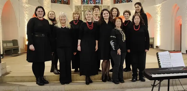 Der ukrainische Chor "Oberieg" singt beim Friedensgebet am 1. Oktober | Foto: Katrin Abakumova