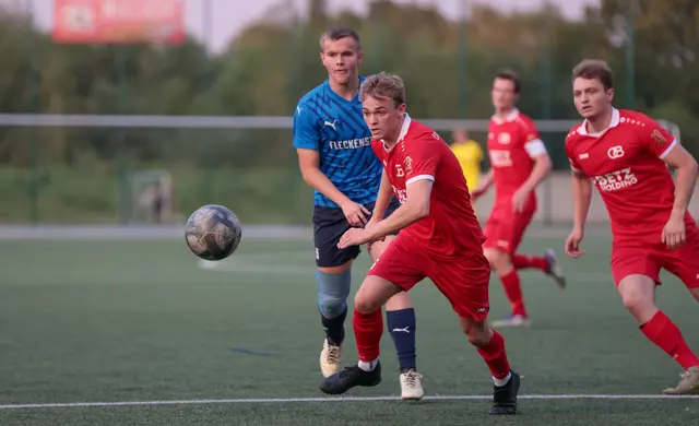John-Ruben Cassel, hier im Vorbereitungsspiel gegen Ahlerstedt/Ottendorf, brachte die 08er in Führung. Es reichte nicht zu drei Punkten | Foto: ks