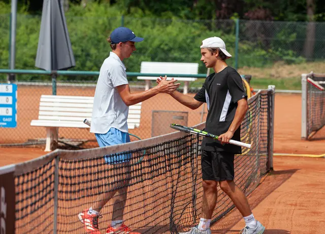 Die Gäste erlebten auch bei der Vereinsjugend spannende Tennismatches | Foto: A. Follert