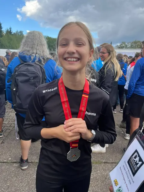 Strahlende Vizemeisterin Johanna Händschke | Foto: Händschke