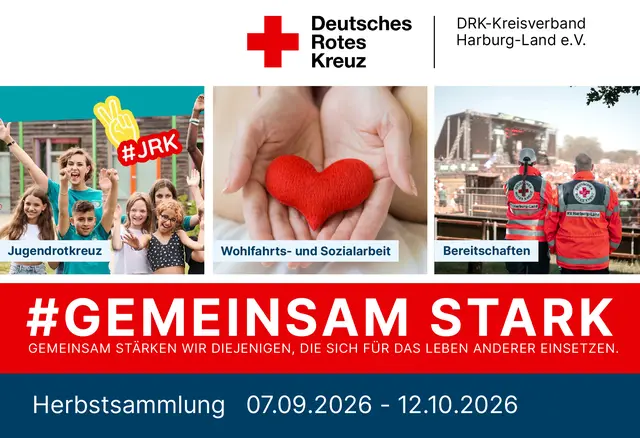 #GEMEINSAM STARK für die Rotkreuzarbeit vor Ort: Vom 7. September bis 12. Oktober wirbt das DRK um Unterstützung. | Foto: DRK Harburg-Land