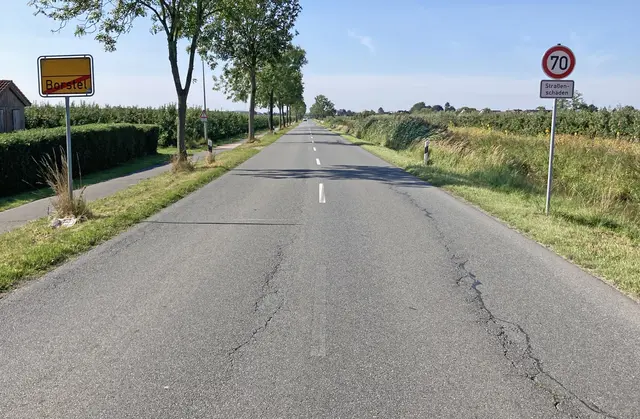 Die Kreisstraße 38 in der Gemeinde Jork gehört zu den Straßen, die im September saniert werden sollen | Foto: Landkreis Stade