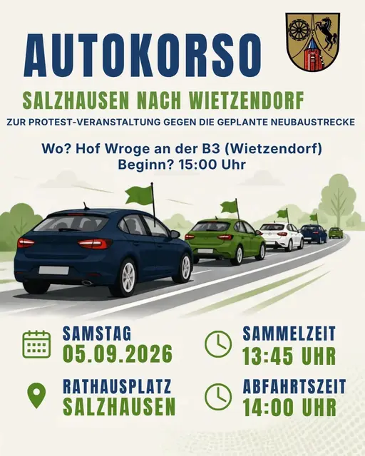 Der Aufruf der Samtgemeinde zur Teilnahme am Autokorso | Foto: Samtgemeinde Salzhausen
