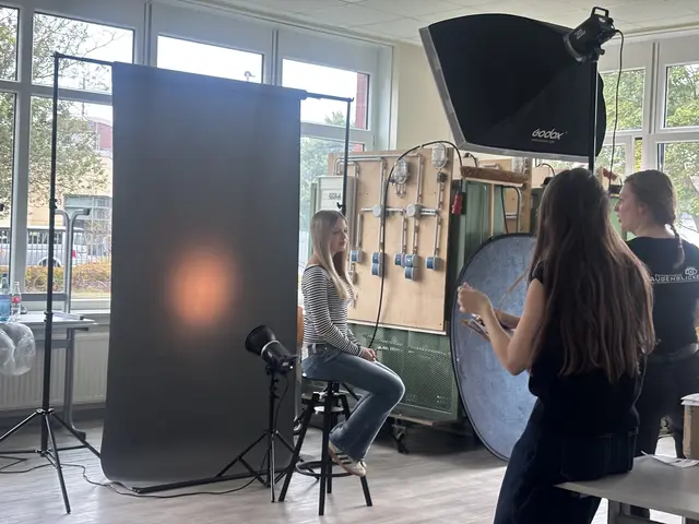Professionelle Bewerbungsfotos gab es direkt vor Ort | Foto: sts