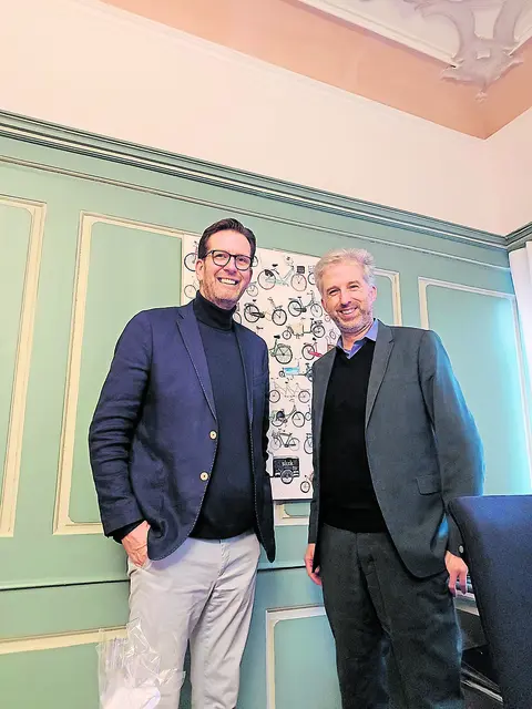 Bernhard Unger tauschte sich mit Boris Palmer von der Stadt Tübingen aus  | Foto: Privat
