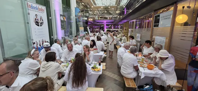 Bestens organisiert war das White Dinner ein Vergnügen für die Besucher | Foto: André Welle