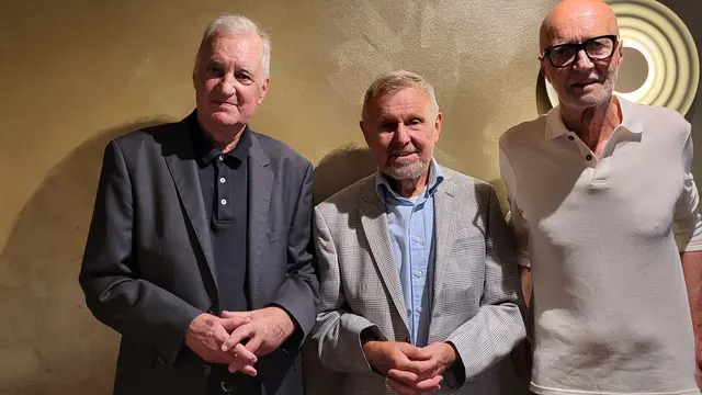 Viele Jahrzehnte Amtsgericht Tostedt auf einem Bild: Joachim Pittelkow (v. li., Amtsgerichtsdirekter a.D.), Ernst Riebandt (Justizinspekter a.D.) und Bernd Rohde (Geschäftsleiter Amtsgericht a.D.) | Foto: sh