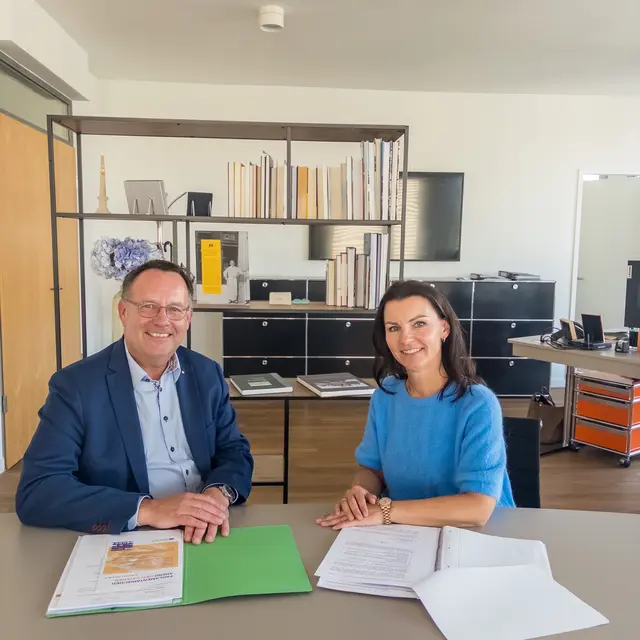 Dirk Breuckmann, Präsident des DEHOGA Niedersachsen, und Jana Schimke, Hauptgeschäftsführerin des DEHOGA Bun�desverbandes | Foto: DEHOGA