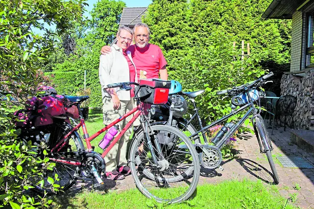 Reinhardt und Eva Matthes – ein Reisebericht nimmt die Besucher mit auf Touren per Rad und zu Fuß durch heimische Landschaften | Foto: E. Matthes