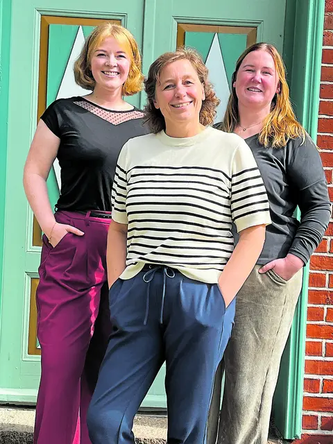 Susanne Nettkauf (Mitte) mit Catharina Wenzel (li.) und Joanna Sewöster vom Stadtmarketing | Foto: Stadtmarketing