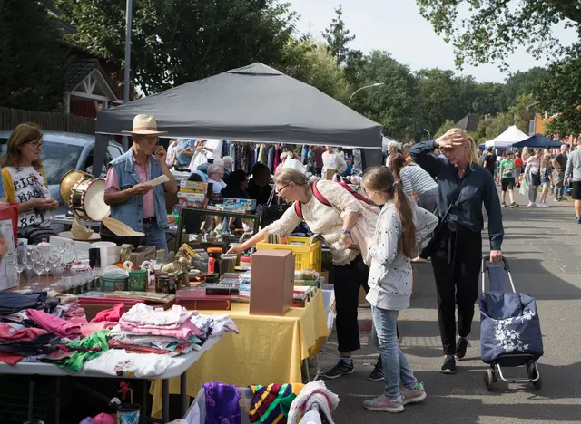 Auf dem Flohmarkt des Luhdorfer Dorffestes gibt es immer Sachen zu entdecken und Schnäppchen zu machen | Foto: ks
