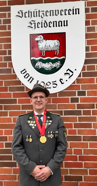 Der frischgebackene Deutsche Meister in der Disziplin "Mehrschüssige Luftpistole Mehrkampf",' Henning Ahrens | Foto: Schützenverein Heidenau